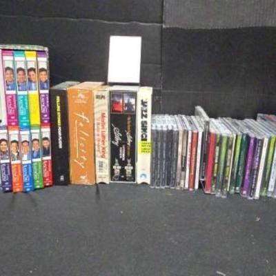 Ct519 mystery lot 2 cd's, dvd's, vhs