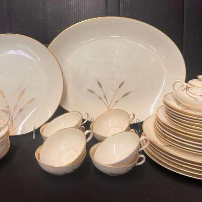Ct445 set of 8 vintage el camino california wheat china set