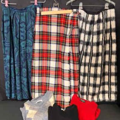 Ct578 vintage women s wool and silk #1