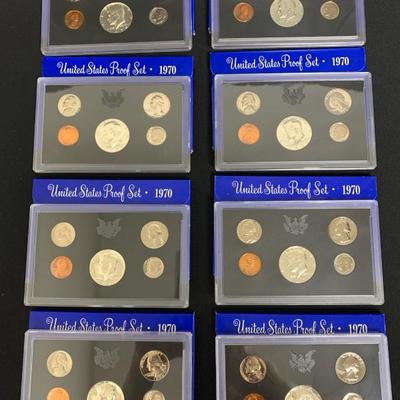 De300 us proof sets 1970
