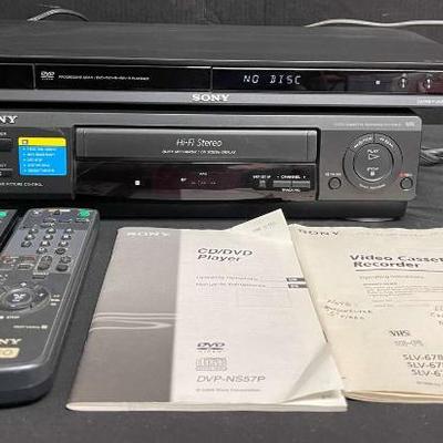 Ct544 sony dvd player and vhs vcr player