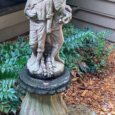 Sale Photo Thumbnail #86: Garden statue two children