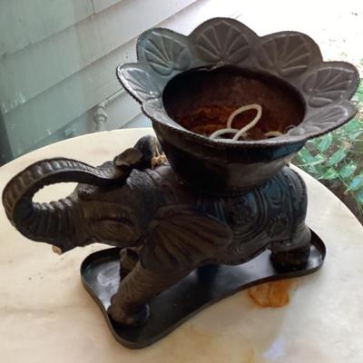 Sale Photo Thumbnail #128: Black elephant incense burner