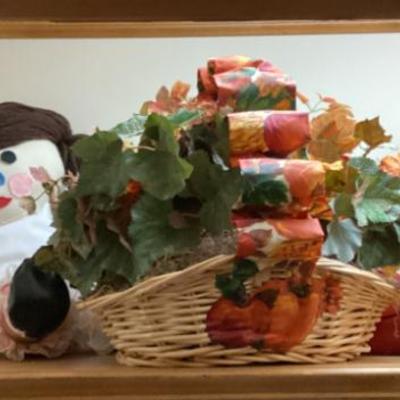 Sale Photo Thumbnail #114: Rag doll with autumn baskets