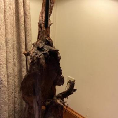 Driftwood floor lamp 