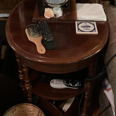 Sale Photo Thumbnail #259: 2 tier wooden end table