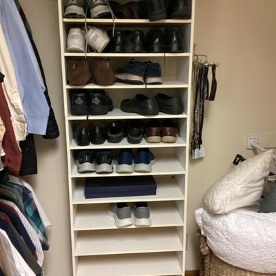 Sale Photo Thumbnail #80: Shoes and hanging shoe rack