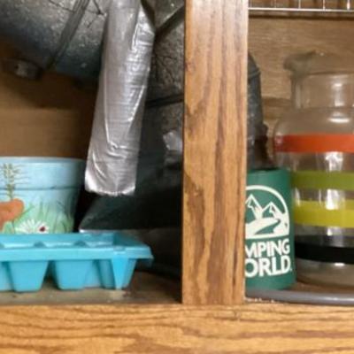 Sale Photo Thumbnail #324: Water jug and 2 glass drink servers