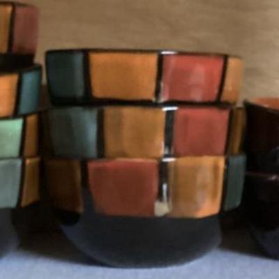 Sale Photo Thumbnail #317: Small multi color serving cups