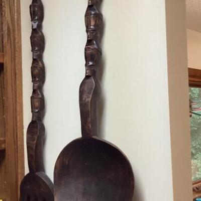 Sale Photo Thumbnail #233: Wooden fork and spoon