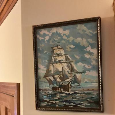 Sale Photo Thumbnail #228: Wall art sailing ship