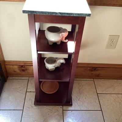 Sale Photo Thumbnail #275: Marble top plant stand