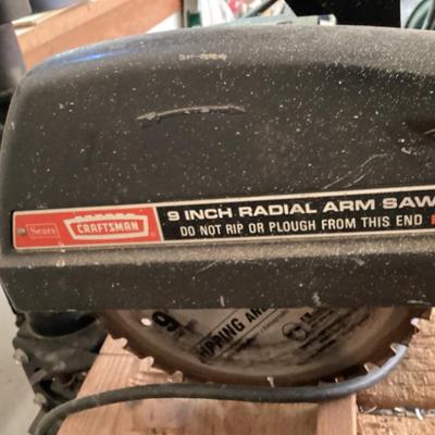 Sale Photo Thumbnail #100: Craftsman radial arm saw 3)