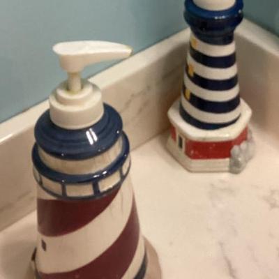 Sale Photo Thumbnail #178: Lighthouse soap dispensers