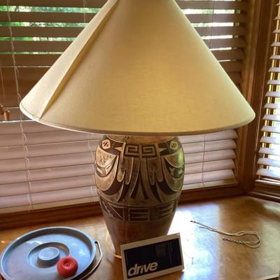 Sale Photo Thumbnail #232: Driftwood carved lamp