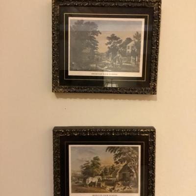 Sale Photo Thumbnail #155: Framed print titled American Farm Scenes by Currier and Ives