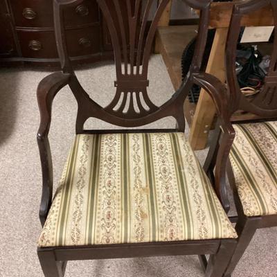 Sale Photo Thumbnail #292: Vintage dining room chairs