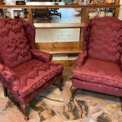 Sale Photo Thumbnail #284: Red wing back chairs