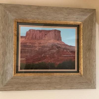 Sale Photo Thumbnail #229: Wall art St George Utah framed in gold