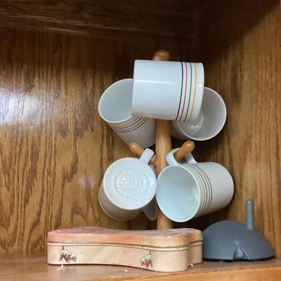 Sale Photo Thumbnail #309: Mugs and holder