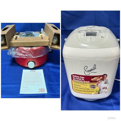 Emerils T-fal Bread Maker And Asian Fly By King Hot Pot 