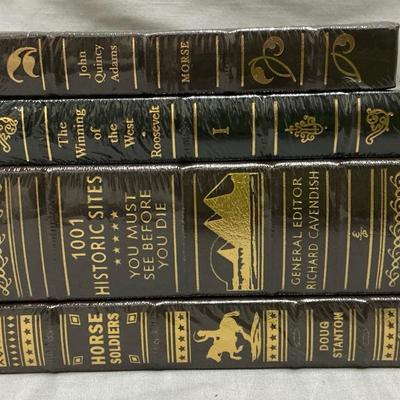 Easton Press Horse Soldiers, 1001 Historic Sites, Winning of The West, John Quincy Adams SEALED