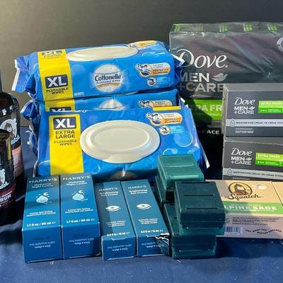 Mens Dr. Squatch, Harry’s, Dove, Body Care Items 