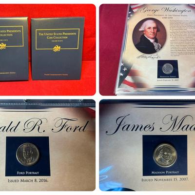 Postal Commemorative Society U.S Presidents Coin Collection 