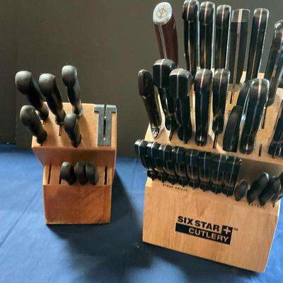 Set Of Two Knife Blocks 