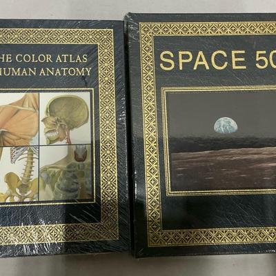 Easton Press Space 50 & The Color Atlas of Human Anatomy SEALED
