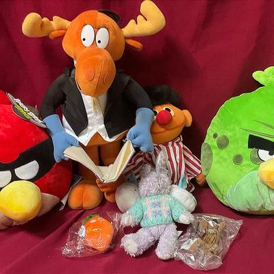 Angry Birds,  Bullwinkle, Sesame Street And More Plushies