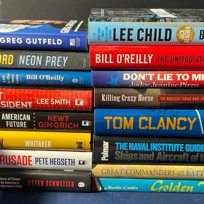 Bill O’Reilly, Newt Gingrich, Tom Clancy And More Military Books