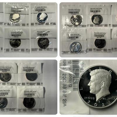 Kennedy Proof Half-Dollars (17 Count) Inc Silver 