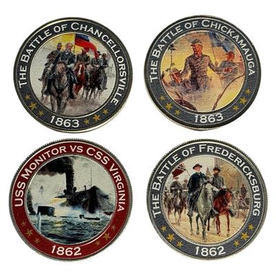 Civil War Commemorative Collection .999 Silver Half Oz Coins 