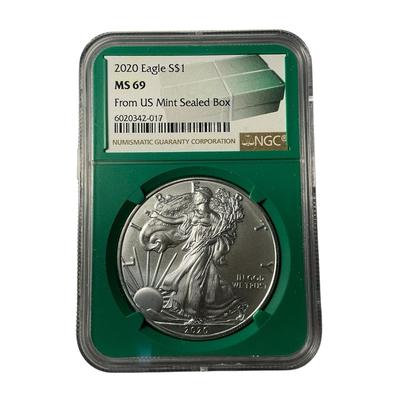 2020 NGC MS-69 American Silver Eagle 