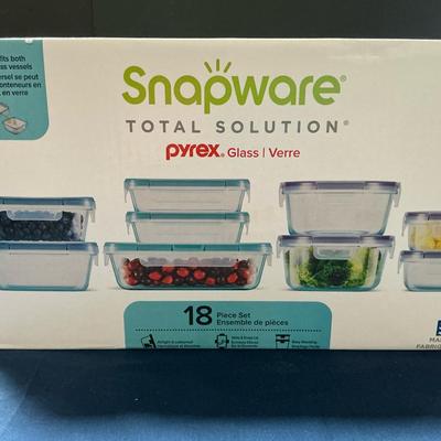 Pyrex Snapware 18pc Glass Food Storage Set 