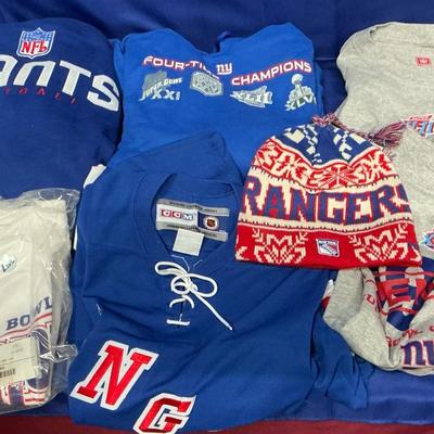 Mens 2XL New York Giants & Rangers Gear 