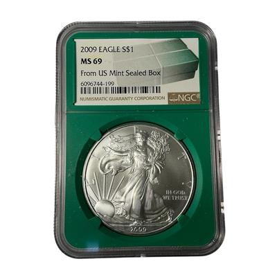 2009 NGC MS-69 American Silver Eagle 