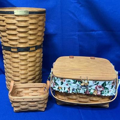Longaberger Umbrella, Cake, & Tea Baskets