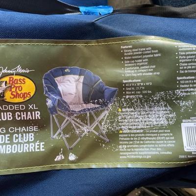 Bass Pro Shop Padded Xl Club Chair Holds 500 Pounds 