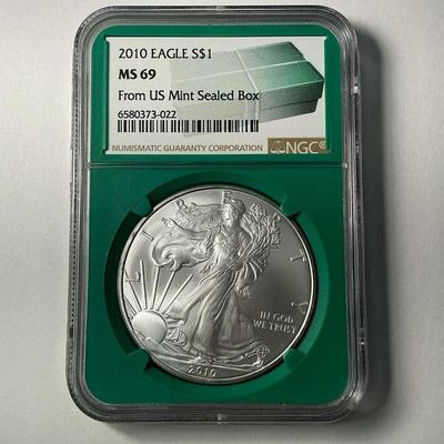 2010 NGC MS-69 American Silver Eagle 