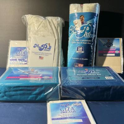 My Pillow Twin Sheet Sets With Pillows And Shams (blue)