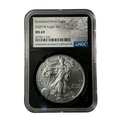 2020-W NGC MS-69 Burnished American Silver Eagle 