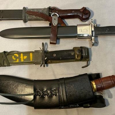 Assorted Bayonets & Knives