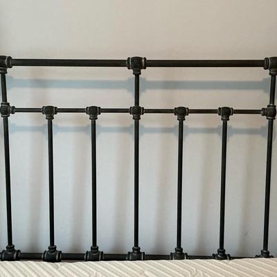 Industrial Metal Full Headboard