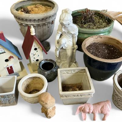 Planters & Decorative Birdhouses 
