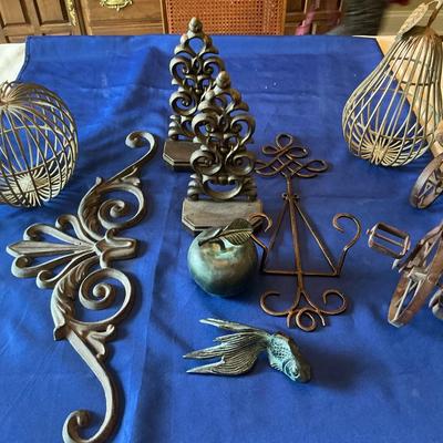 Mixed Metal Decor Lot 