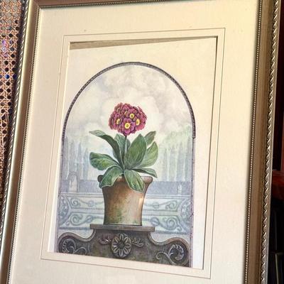 Framed Floral Print 