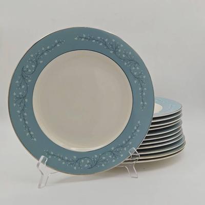 (12) Minuet Syracuse China Dinner Plates