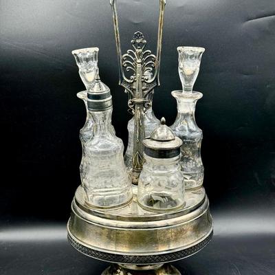 UV Reactive Antique Cruet Set